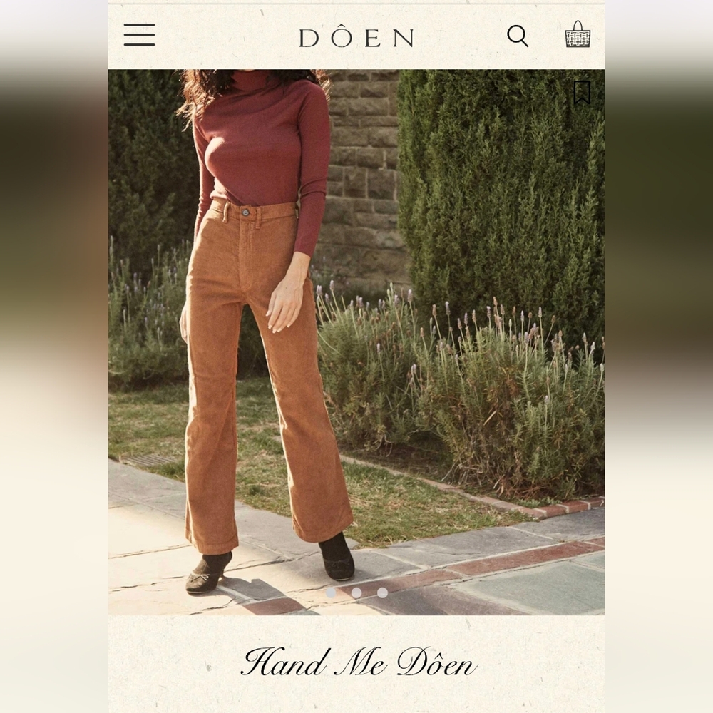 NWOT Doen Melody Corduroy Pant - Picture 3 of 11